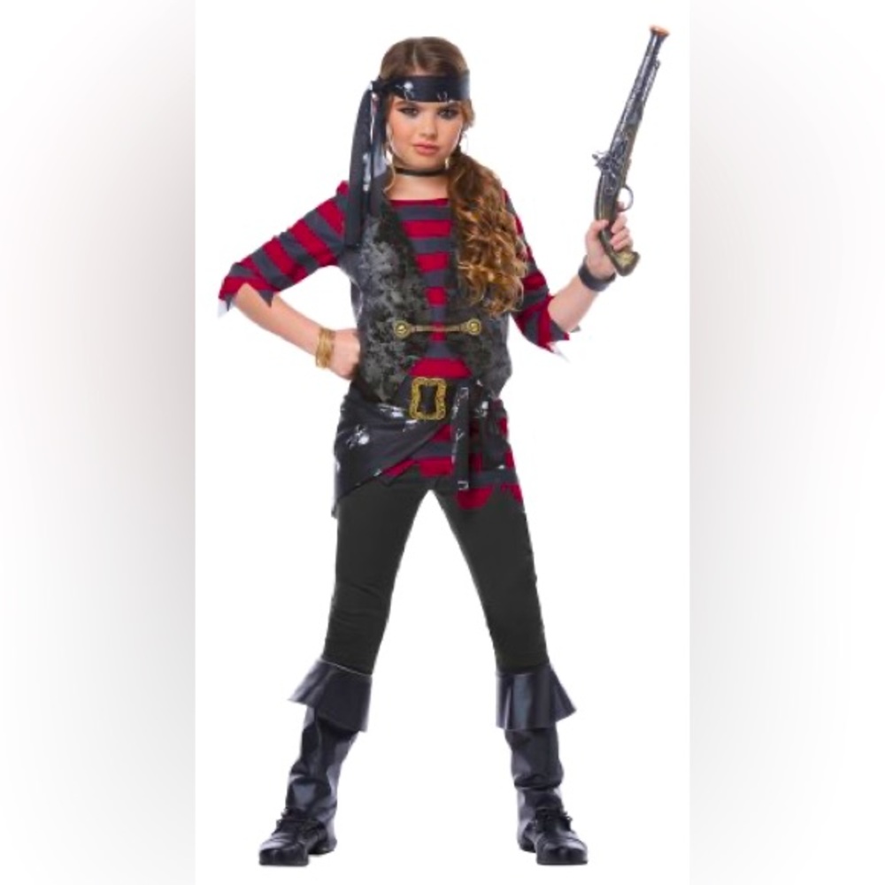 Pirates of the Caribbean Buccaneers Renegade Pirate Girls Kids Costume NEW